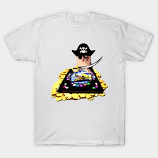 Guardian of the Treasure. Pirate Kitty T-Shirt